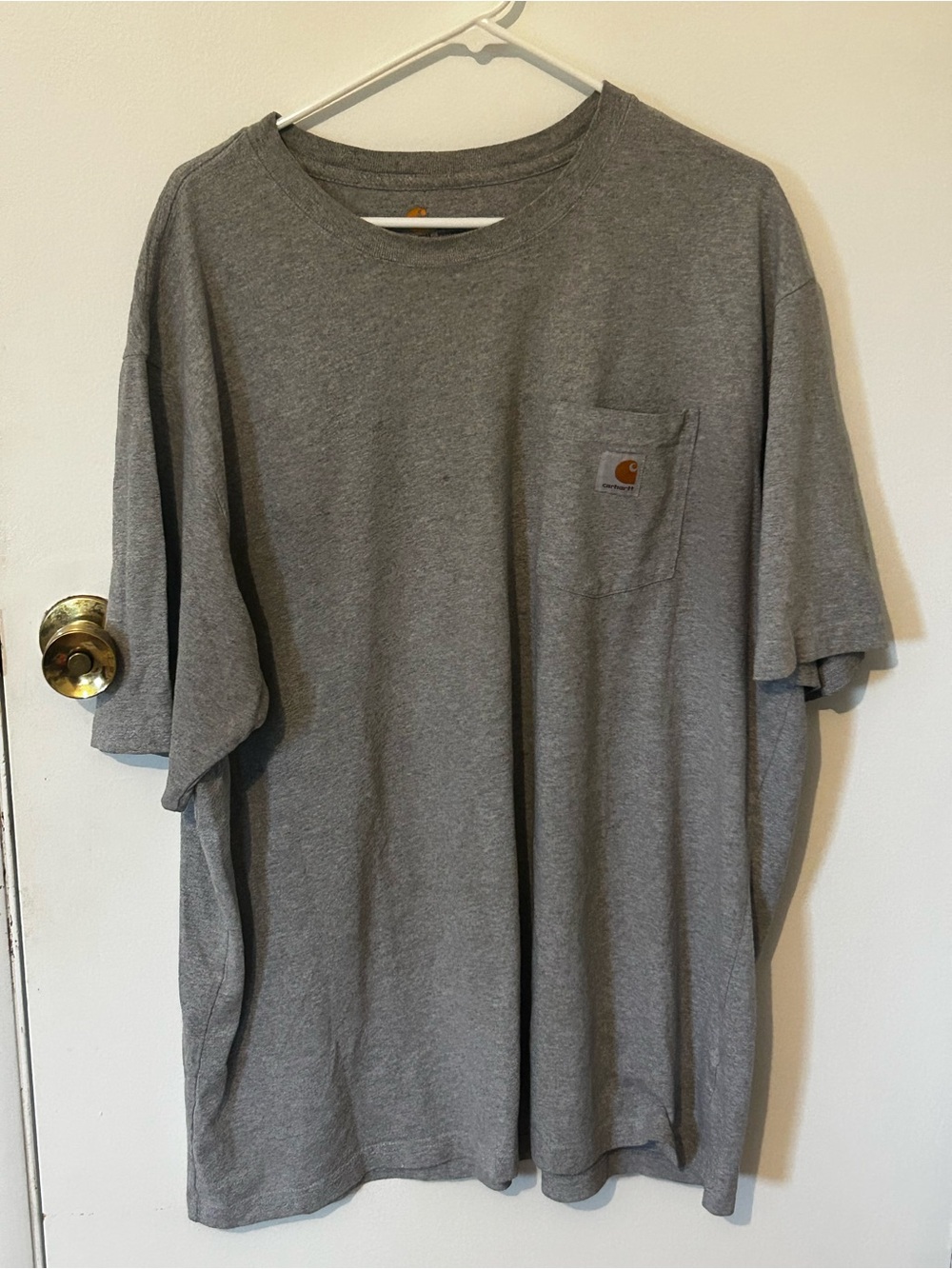 Carhartt Gray Short-Sleeve Pocket Tee